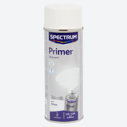 Spectrum primer spuitverf mat wit 400 ml