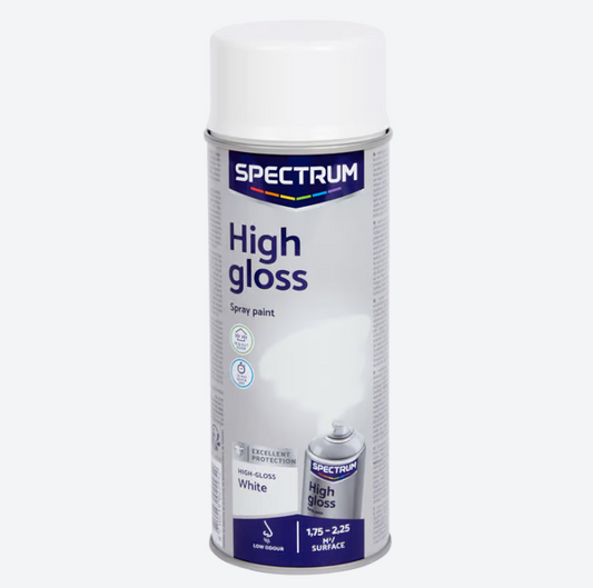 Spectrum high gloss spray paint white 400 ml 