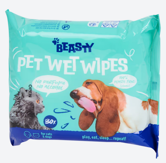 Beasty Pet Wet Wipes 30 Pack 