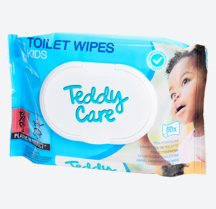 Teddy Care vochtige toiletdoekjes 60 stuks