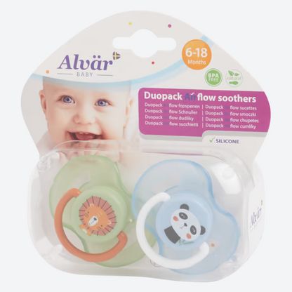 Alvär Airflow baby pacifiers 6 - 18 months | 2 pieces 