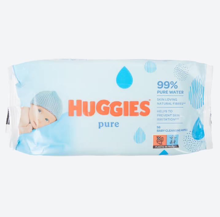 Huggies babydoekjes Pure 56 stuks