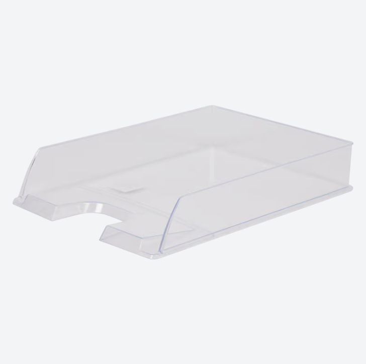 Esselte letter tray transparent - 6 x 25.5 x 34.5 cm 