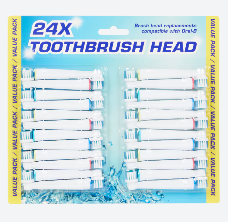 Brush heads 24 pieces 