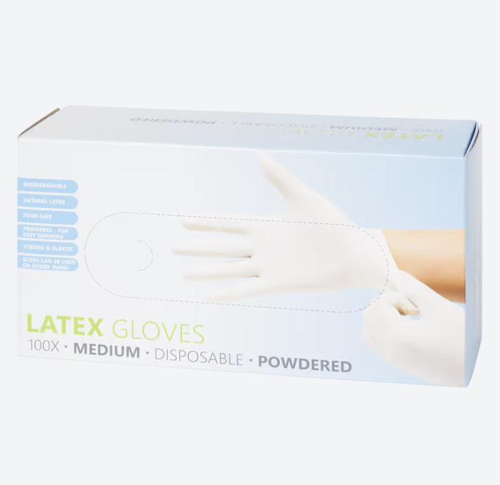 Latex gloves size M | 100 pieces 