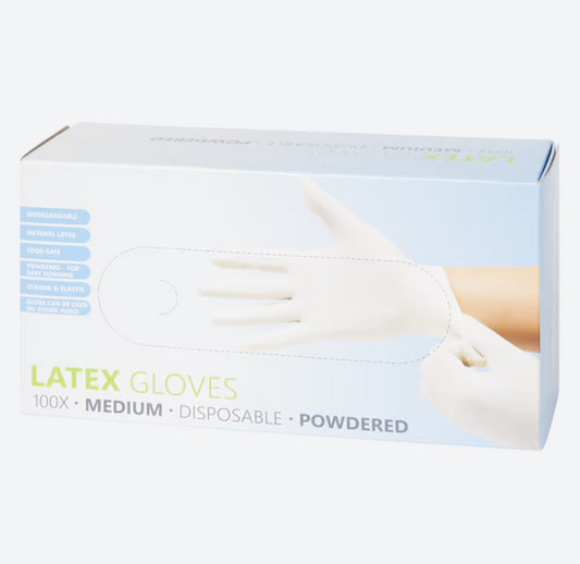 Latex handschoenen Maat M | 100 stuks