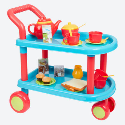 Playgo tea trolley 48.5 x 34 x 40 cm | 23 pieces 