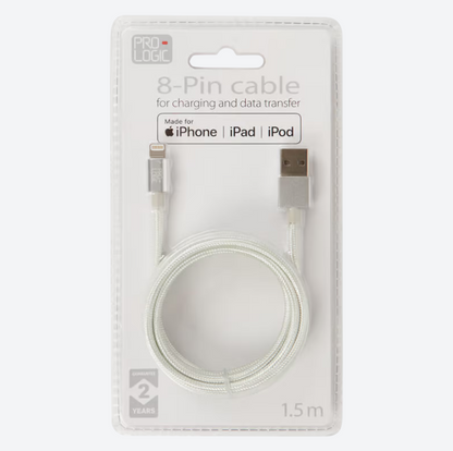 Prologic charging and data cable 8-pin 1.5 meters 