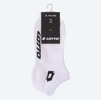 Lotto sneaker socks white Sizes 35 - 46 | 3 pairs 