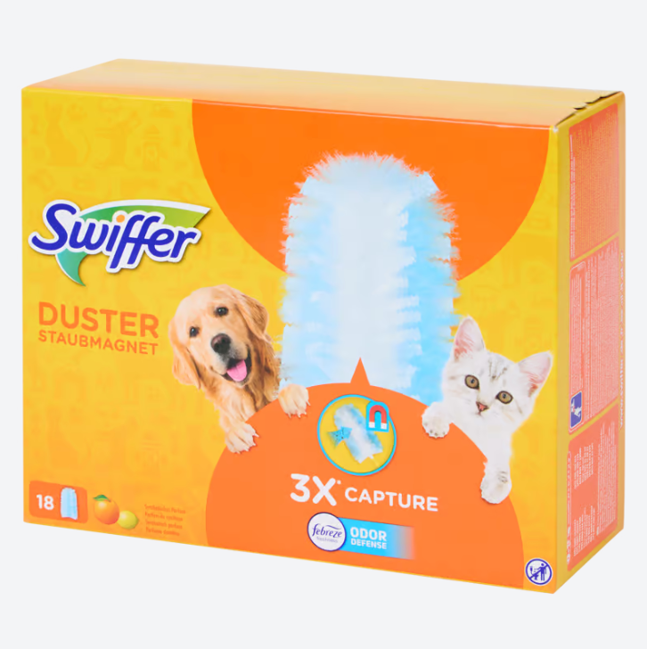 Recharge de chiffons à poussière Swiffer Duster 18 pièces 