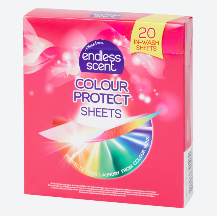 Lingettes pour lave-linge Endless Scent protection couleur 20 pièces 