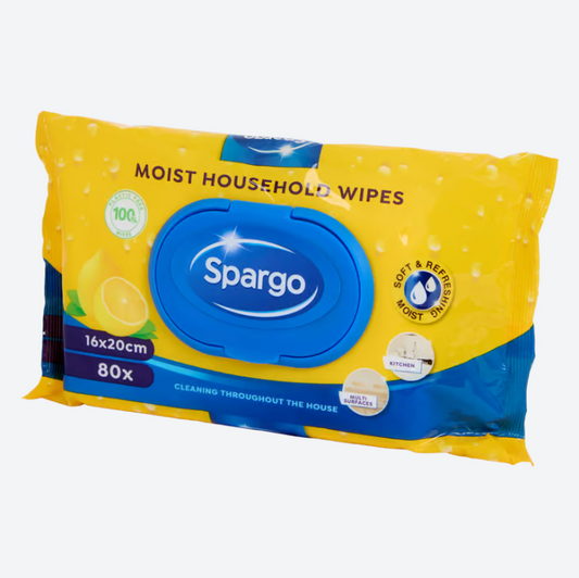 Spargo lingettes ménagères humides 80 pièces 