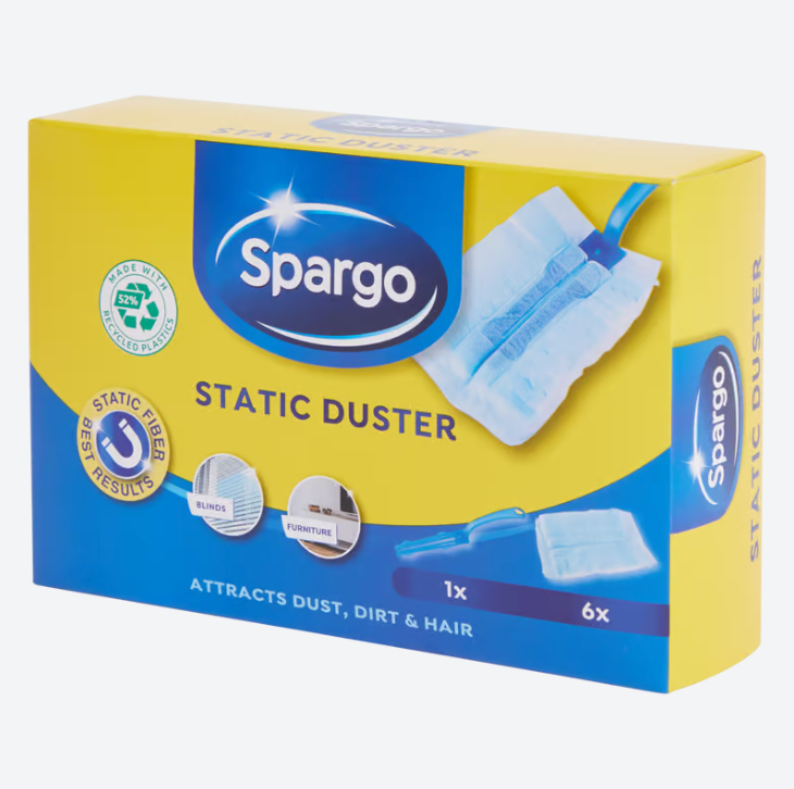 Spargo holder for static dust cloth Incl. 6 cloths 