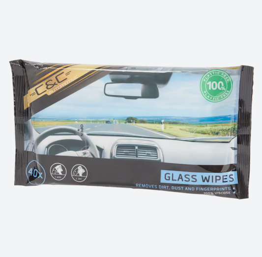 C&amp;C lingettes humides pour voiture 40 pièces 