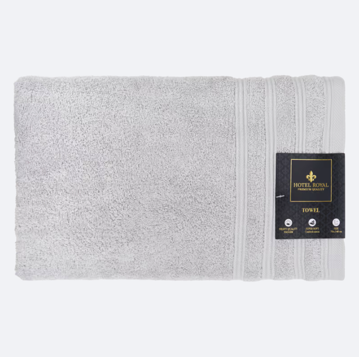 Serviette de bain Hôtel Royal gris clair 